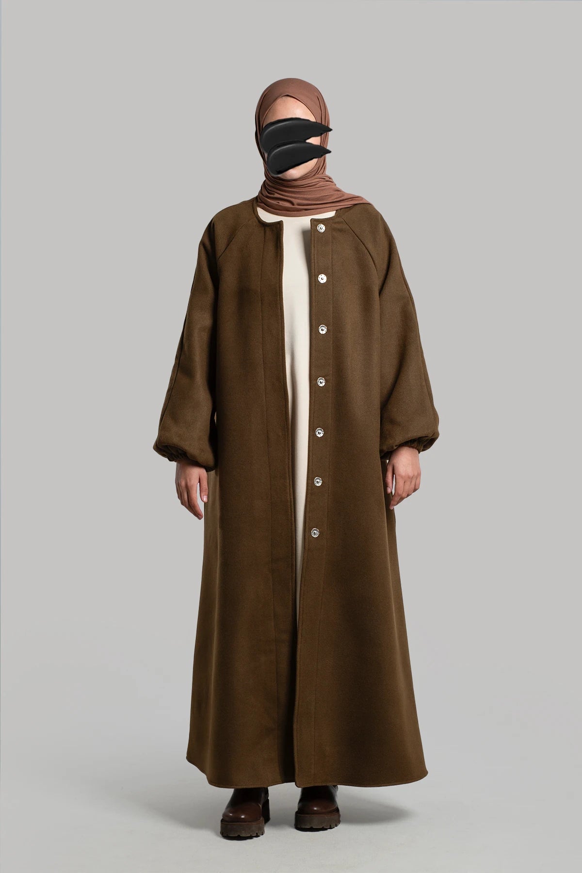 Manteau Cachemire Élégance Hijab