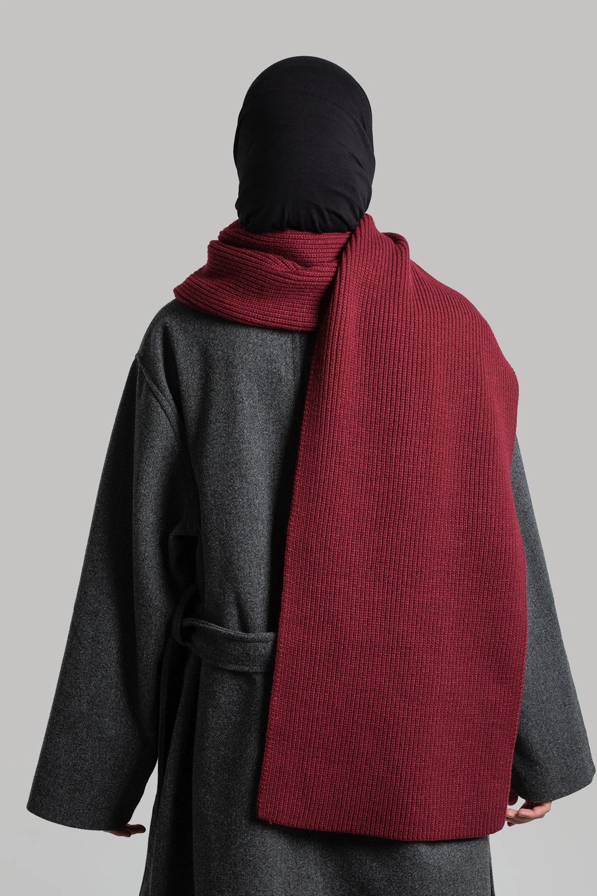 Écharpe en maille unie