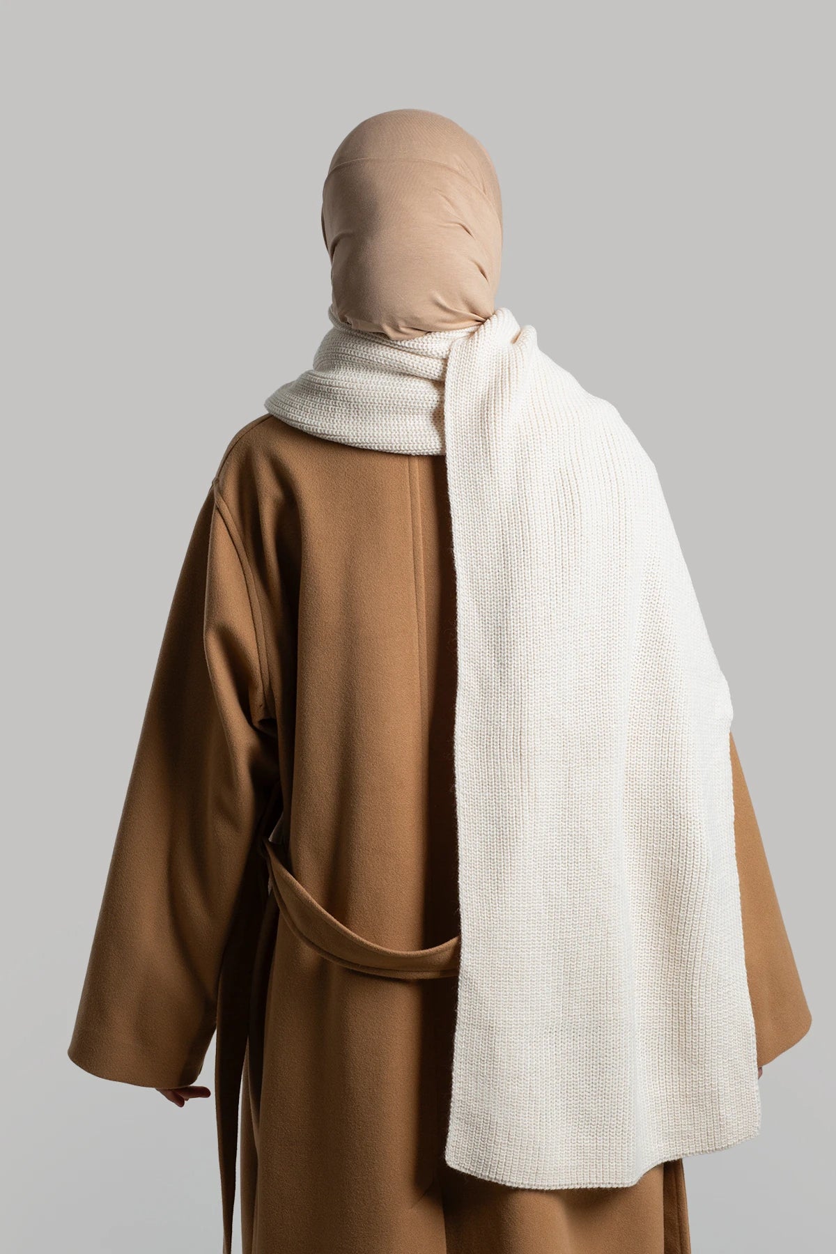 Écharpe en maille unie