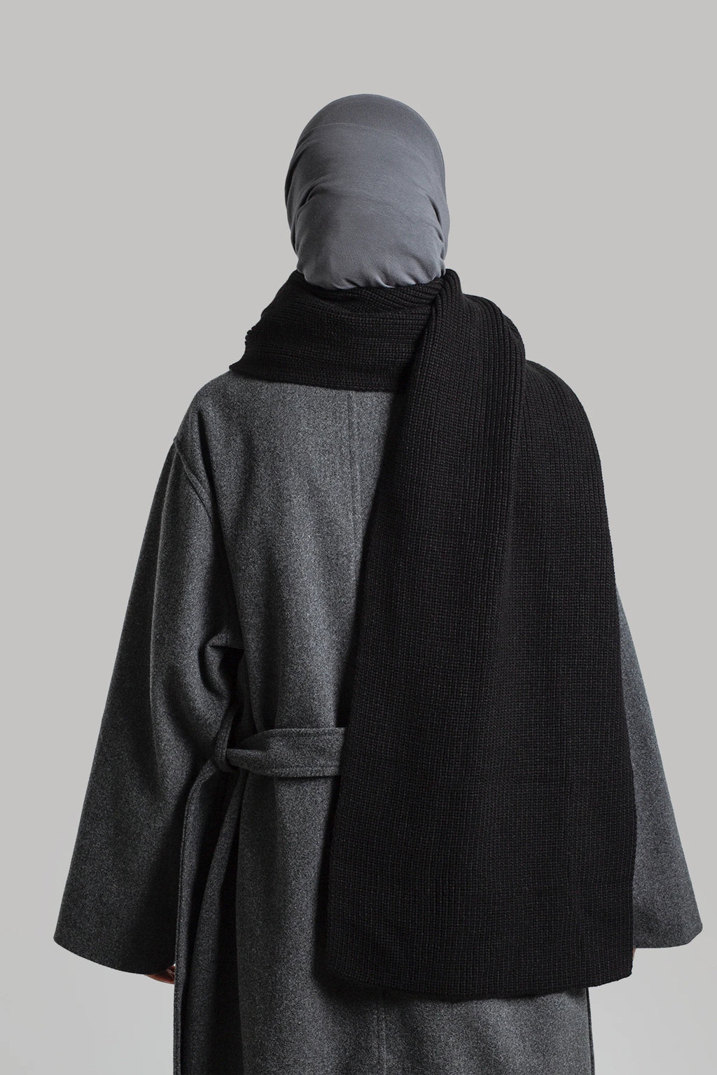 Écharpe en maille unie