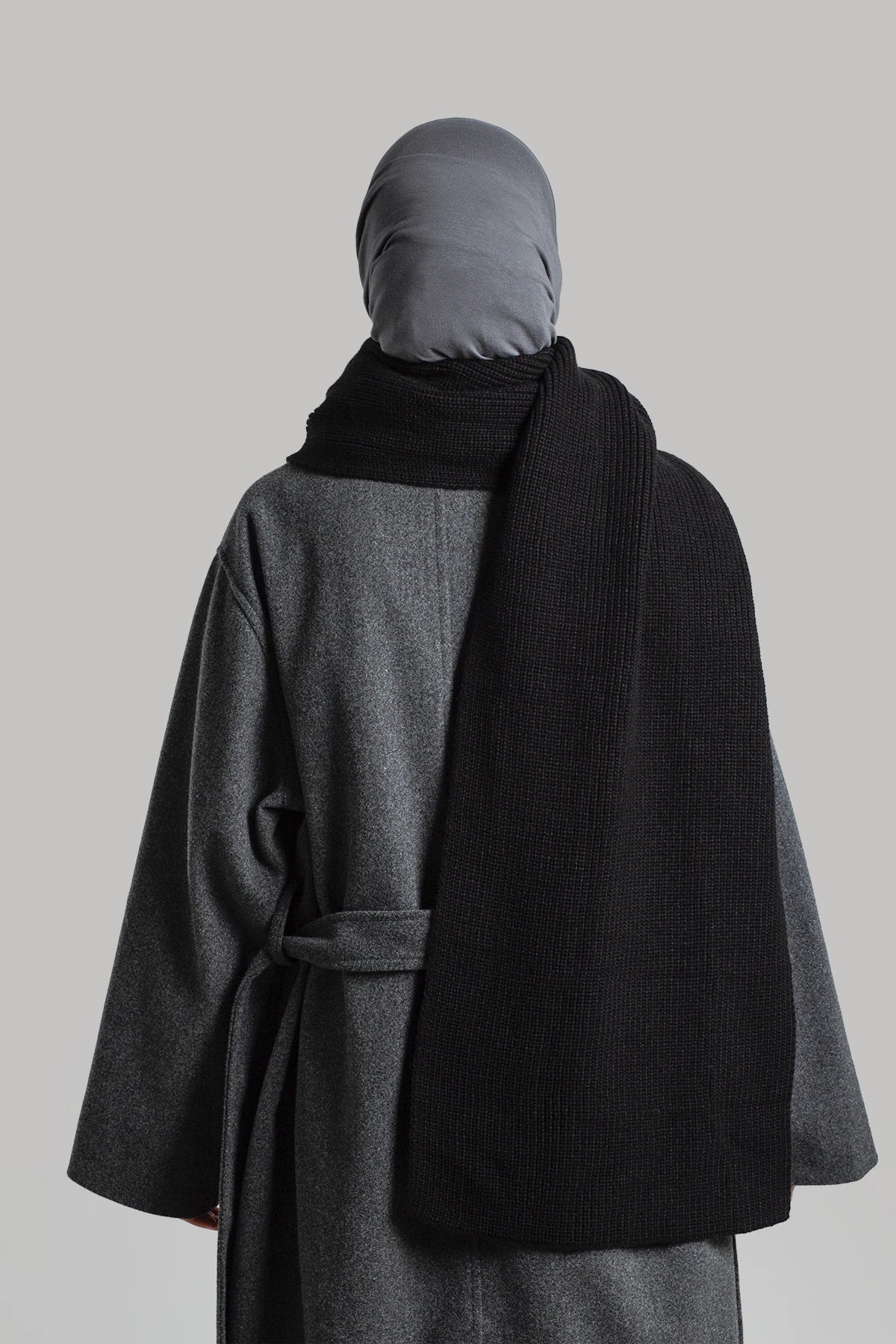 Écharpe en maille unie