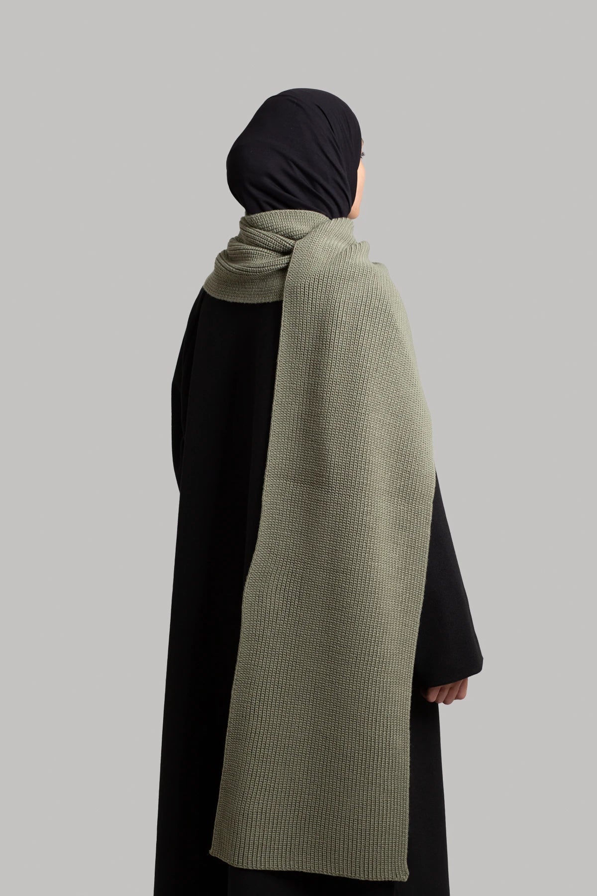 Écharpe en maille unie