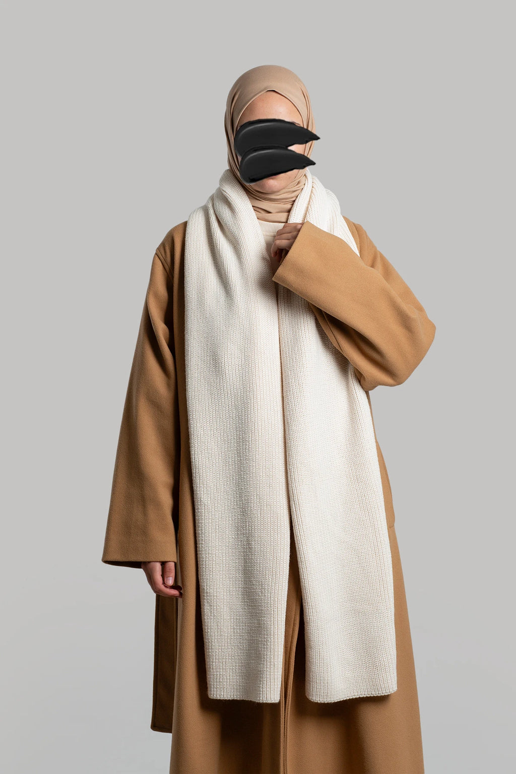 Écharpe en maille unie