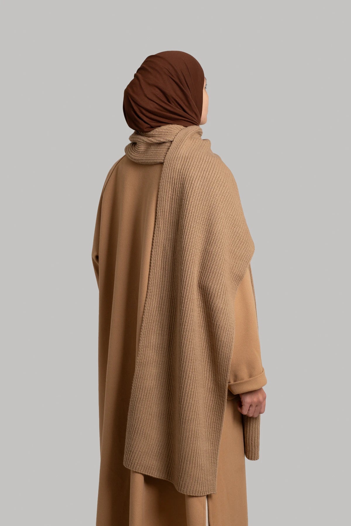 Écharpe en maille unie