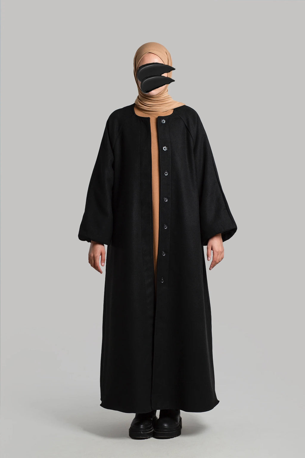 Manteau Cachemire Élégance Hijab